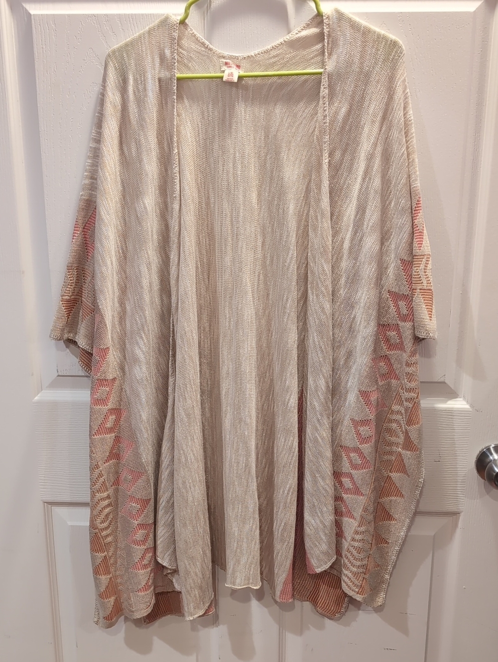 Mossimo Women's open Front Southwestern Poncho L/XL